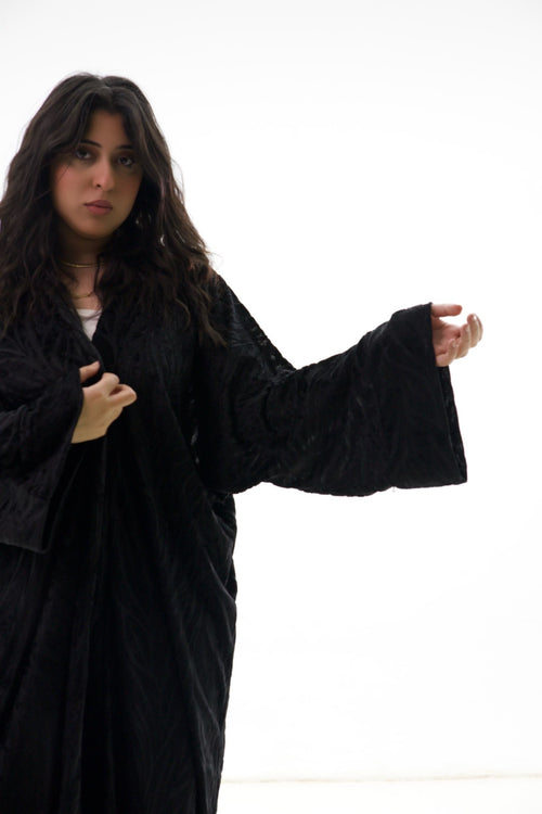 Carved Velvet Caftan