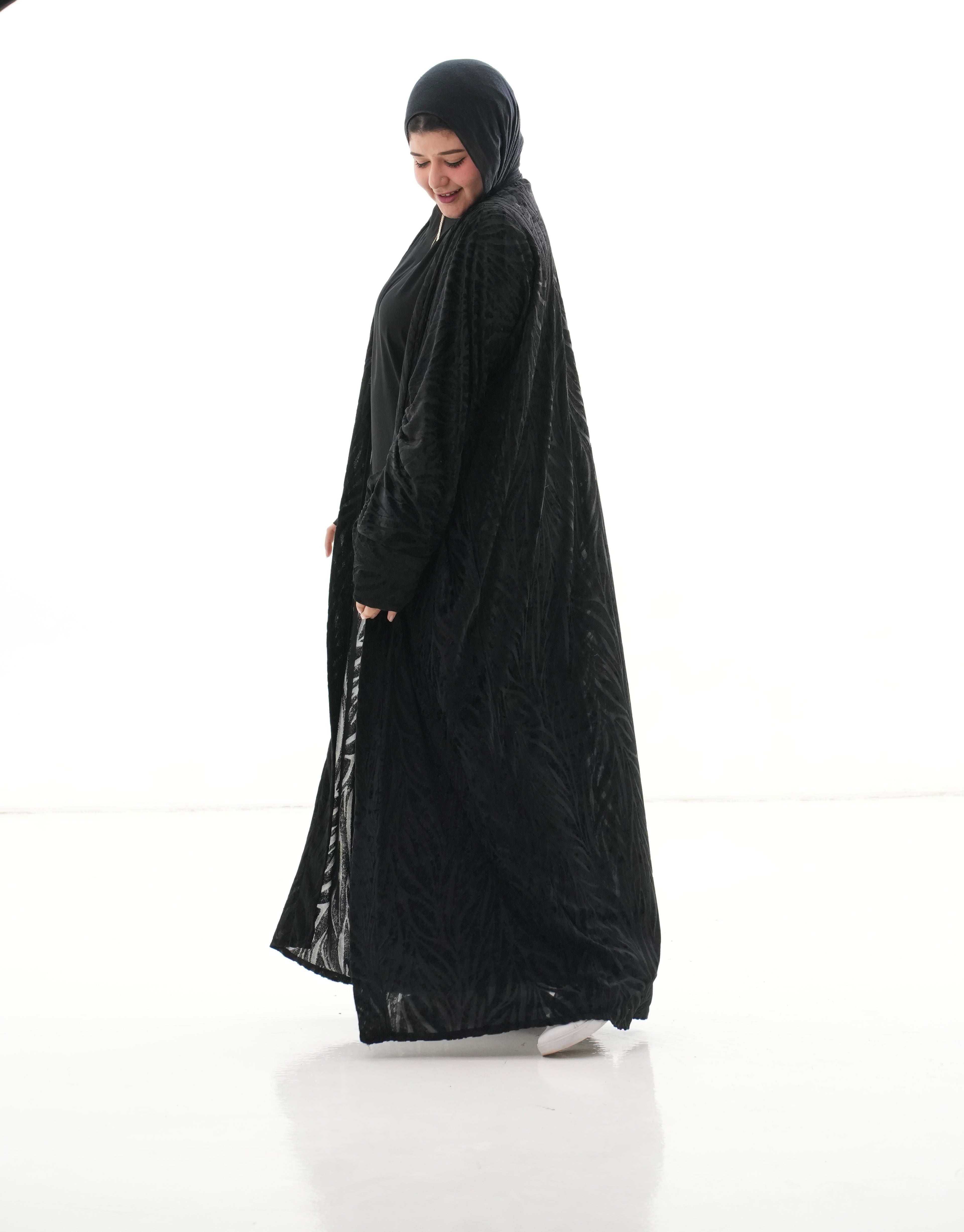 Carved Velvet Caftan